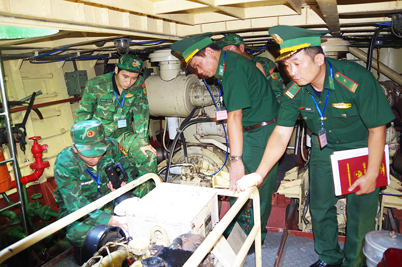 Kiểm tra công tác quản lý, khai thác, sử dụng và bảo quản, bảo dưỡng tàu BP 07.12.01.