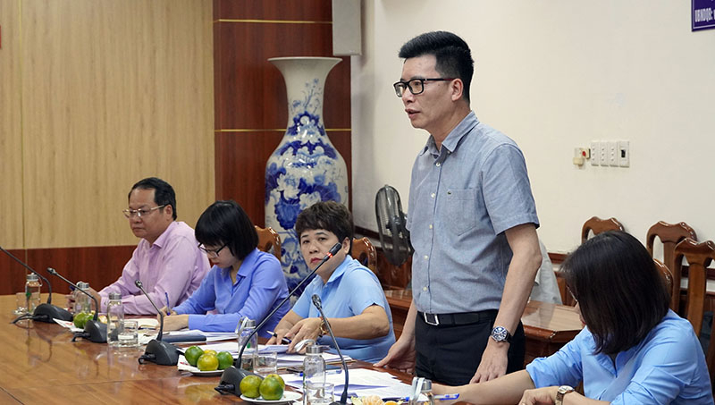 Đồng chí Phó trưởng ban Tôn giáo Chính phủ Nguyễn Tiến Trọng ghi nhận và đánh giá cao những kết quả nổi bật của tỉnh về thực hiện các chính sách, pháp luật về TN,TG