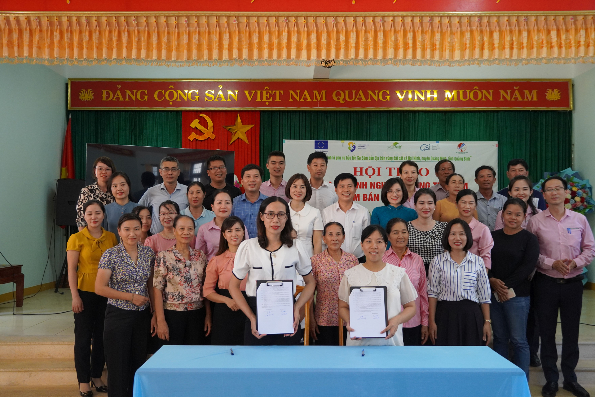 Tổ hợp tác bảo tồn sa sâm bản địa Hải Ninh và Công ty TNHH MTV An Nông đã ký kết hợp đồng tiêu thụ sản phẩm.