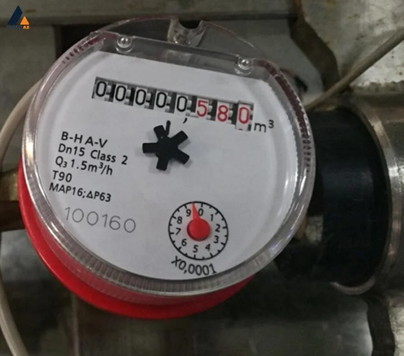 Cách xem đồng hồ nước 8 số