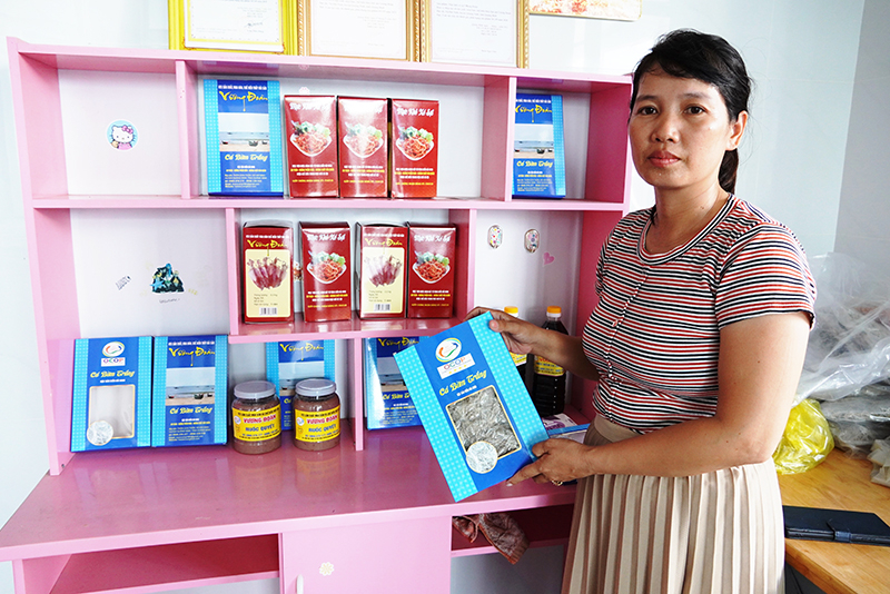 Cá bờm trắng Vương Đoàn đang xây dựng các tiêu chí để đạt chuẩn OCOP 5 sao.  