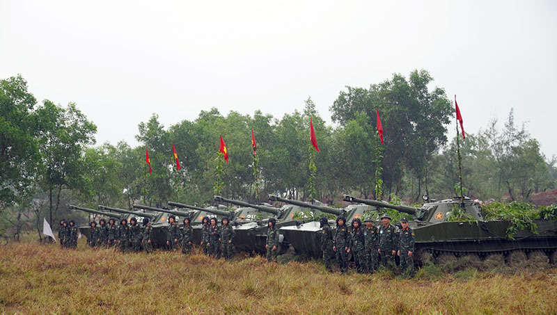 Cuộc DTTB đã huy động nhiều phương tiện, vũ khí hiện đại