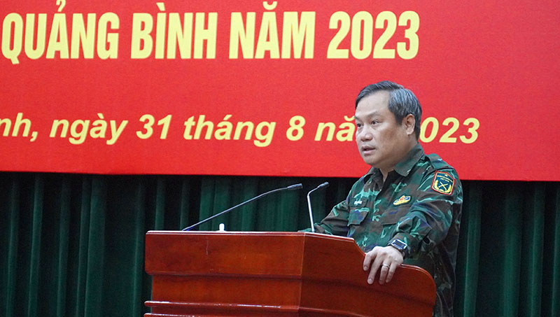 Đồng chí Bí thư Tỉnh ủy, Trưởng Ban tổ chức diễn tập tỉnh Vũ Đại Thắng