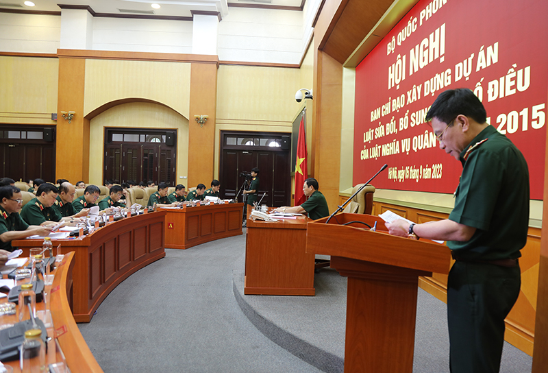 Thiếu tướng Hàn Mạnh Thắng công bố quyết định thành lập Ban Chỉ đạo, Tổ Nghiên cứu.