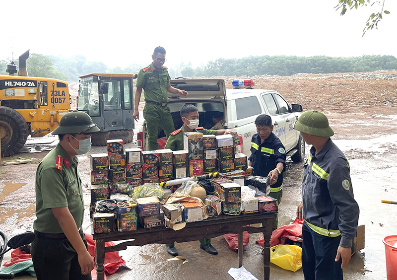 Trên 160kg pháo được Công an TP Đồng Hới thu giữ từ năm 2020 đến nay.