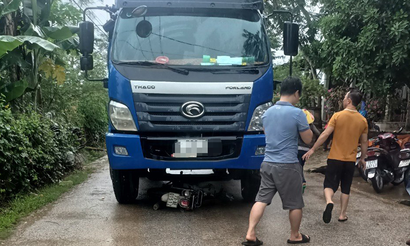 Hiện trường vụ tai nạn.