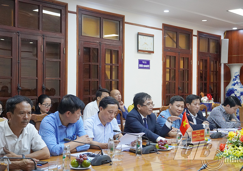 Đoàn công tác tỉnh Quảng Bình.