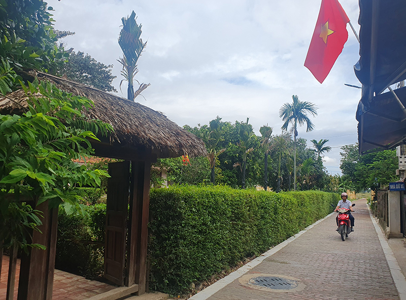 Đường vào Nhà lưu niệm Đại tướng Võ Nguyên Giáp.