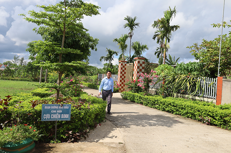 Đoạn đường kiểu mẫu tại KDC Xuân Lai (xã Mai Thủy, Lệ Thủy).