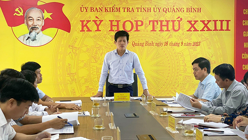 Ủy ban Kiểm tra Tỉnh ủy quyết định nhiều nội dung quan trọng tại kỳ họp thứ XXIII.Ảnh: Ngọc Mai