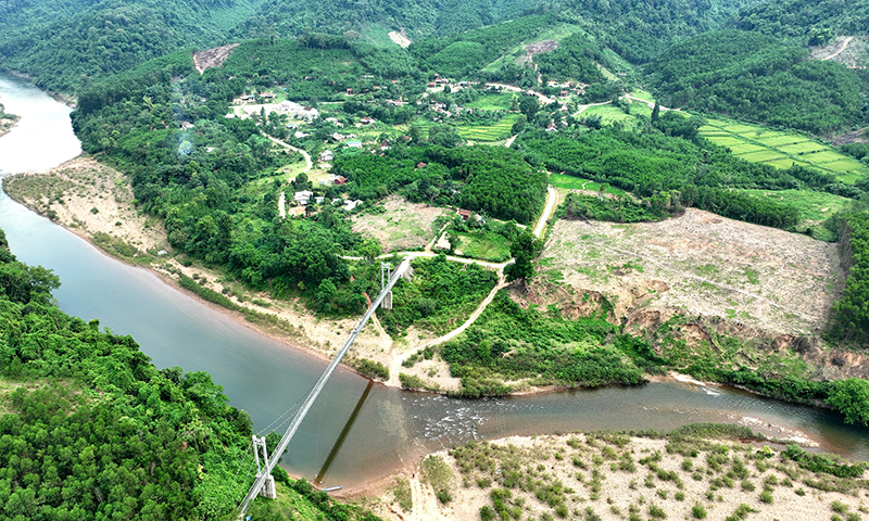 Một góc bản Kè, xã Lâm Hóa.