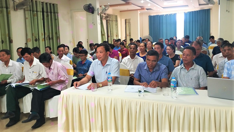 Các học viên tại các lớp tập huấn dự án 2: Đa dạng hóa sinh kế, phát triển mô hình giảm nghèo.