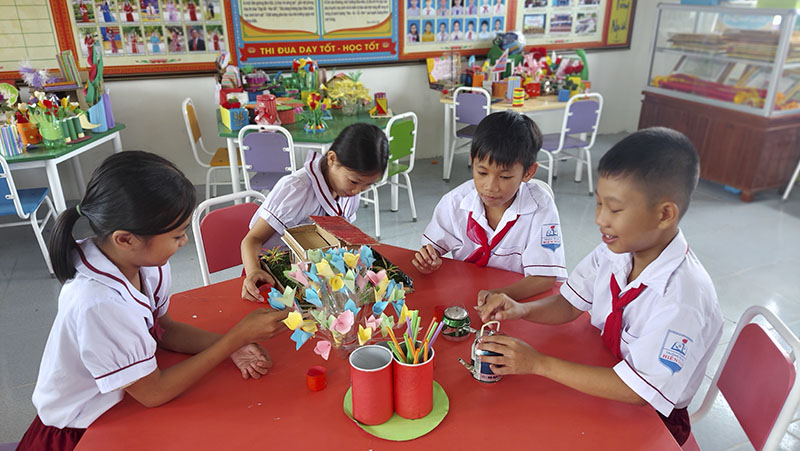 Hoạt động trải nghiệm là giờ học luôn thu hút sự hứng thú của học sinh