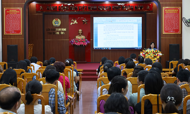 Quang cảnh hội nghị tập huấn.