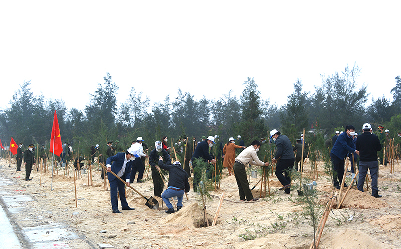 T.P Đồng Hới nỗ lực vì một đô thị xanh.