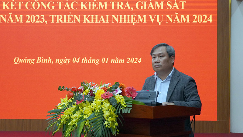 Đồng chí Bí thư Tỉnh ủy Vũ Đại Thắng phát biểu chỉ đạo hội nghị