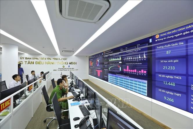 Trung tâm điều hành thông minh tỉnh Bình Phước. Ảnh minh họa: Minh Quyết/TTXVN