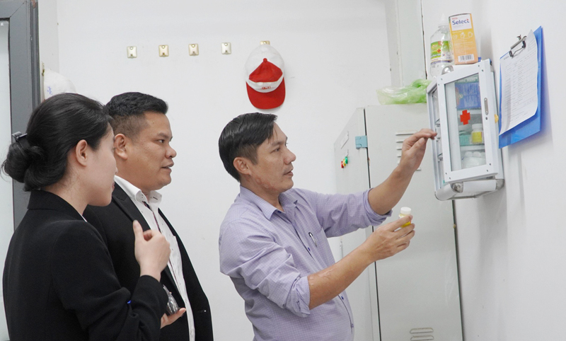 Trong năm 2023, Thanh tra Sở Y tế tập trung thanh tra, kiểm tra về an toàn vệ sinh lao động, công tác y tế tại các doanh nghiệp.