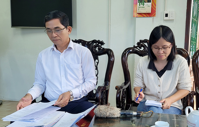Đại diện Chi nhánh Agribank Bắc Quảng Bình thông tin những vấn đề liên quan đến đơn thư của ông Phan Chí Lộc.