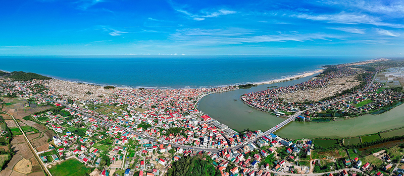 Một góc biển Quảng Bình đẹp như tranh vẽ. Ảnh: Đức Thành