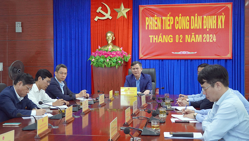 Quang cảnh phiên tiếp công dân của đồng chí Chủ tịch UBND tỉnh
