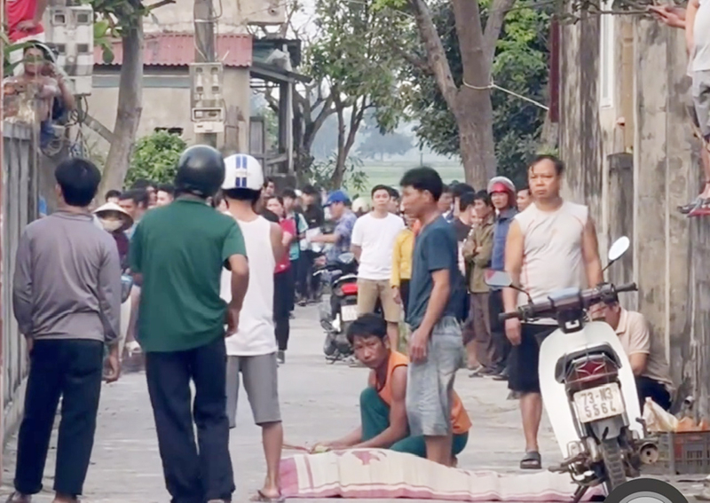 Hiện trường vụ việc.