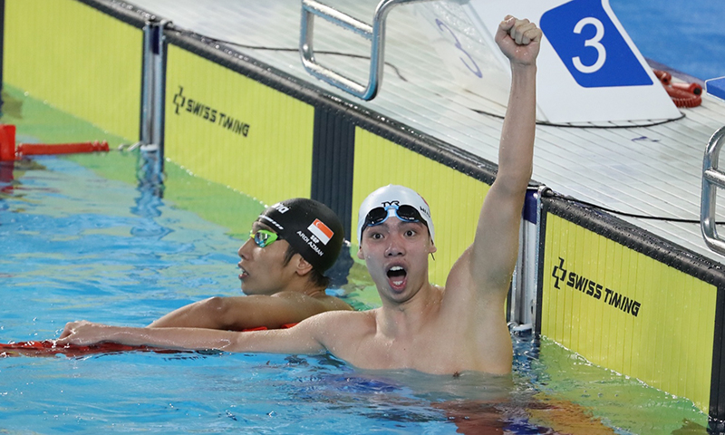  Kình ngư Nguyễn Huy Hoàng là 1 trong 4 VĐV Việt Nam đã xuất sắc giành vé tham dự Olympic Paris 2024. Ảnh: Nam Giao