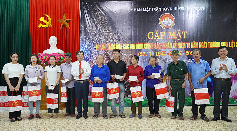 Các hoạt động an sinh xã hội luôn được Ủy ban MTTQVN huyện Bố Trạch quan tâm thực hiện.
