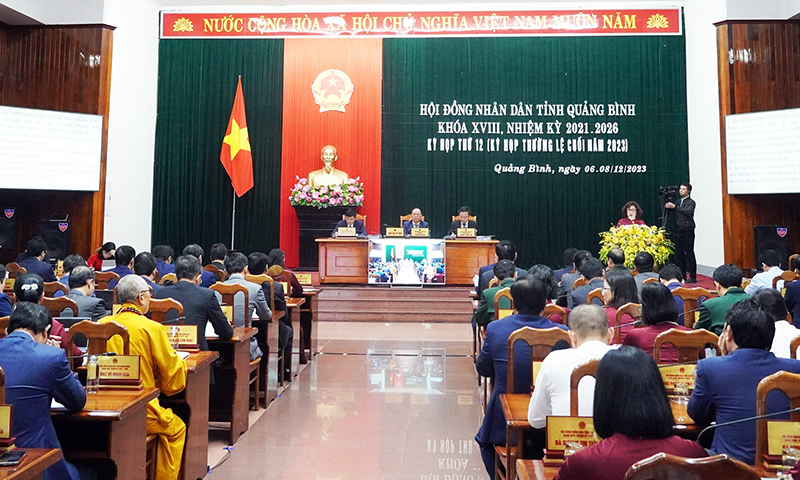  Kỳ họp thứ 12, HĐND tỉnh khóa XVIII, nhiệm kỳ 2021-2026.