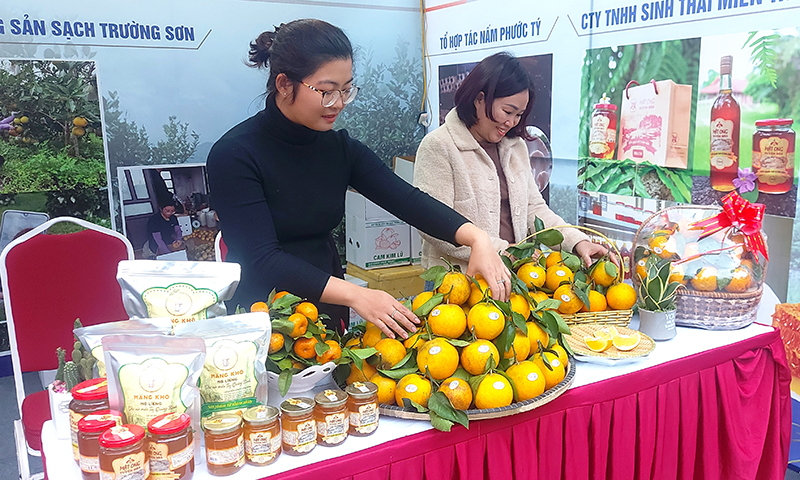 Sở NN-PTNT luôn chú trọng hỗ trợ doanh nghiệp, cơ sở sản xuất tham gia các hoạt động xúc tiến thương mại, giới thiệu sản phẩm.