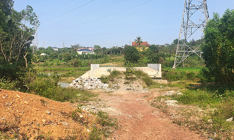 Một điểm thuộc đoạn tuyến 3 không thể thi công tuyến đường được do vướng GPMB.