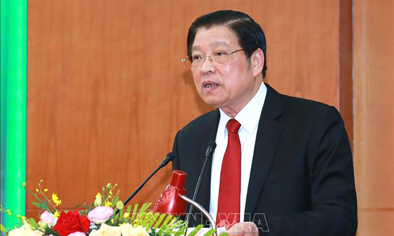 Đồng chí Ủy viên Bộ Chính trị, Bí thư Trung ương Đảng, Trưởng Ban Nội chính Trung ương Phan Đình Trạc. Ảnh: Phương Hoa/TTXVN
