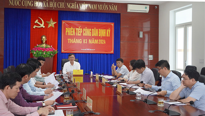 Quang cảnh phiên tiếp công dân của đồng chí Chủ tịch UBND tỉnh