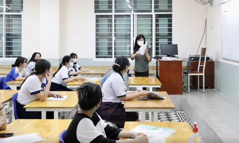 Thí sinh dự thi Tốt nghiệp Trung học phổ thông. (Ảnh: Hồng Giang/TTXVN)