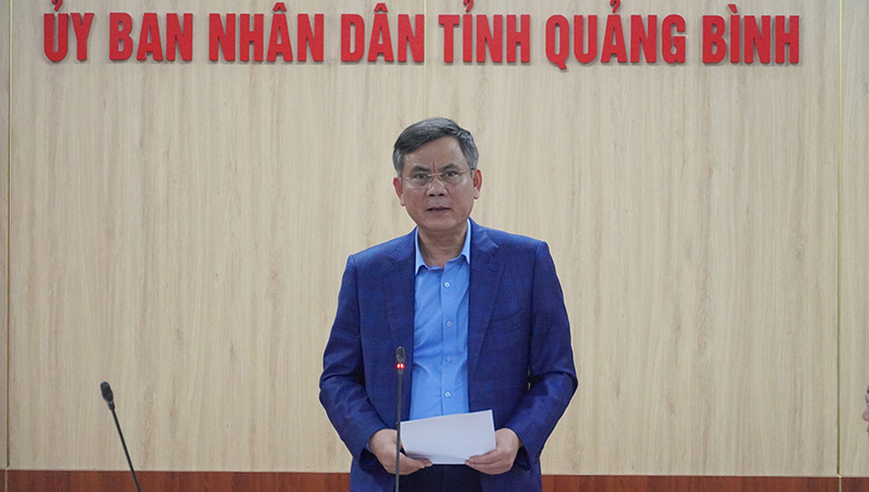 Đồng chí Chủ tịch UBND tỉnh, Trưởng Ban Chỉ đạo HNQT tỉnh phát biểu chỉ đạo hội nghị