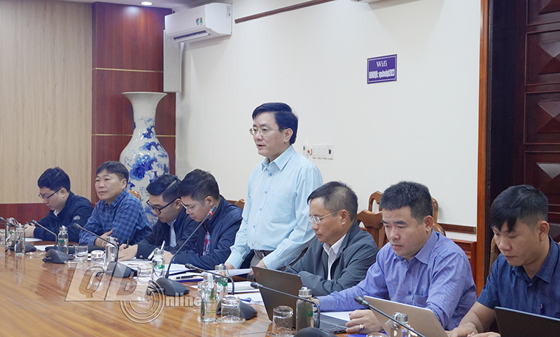 đồng chí Hoàng Trọng Hiếu, Phó Chánh Văn phòng Ban Chỉ đạo nhà nước các chương trình, công trình, dự án quan trọng quốc gia, trọng điểm ngành năng lượng, Trưởng đoàn công tác