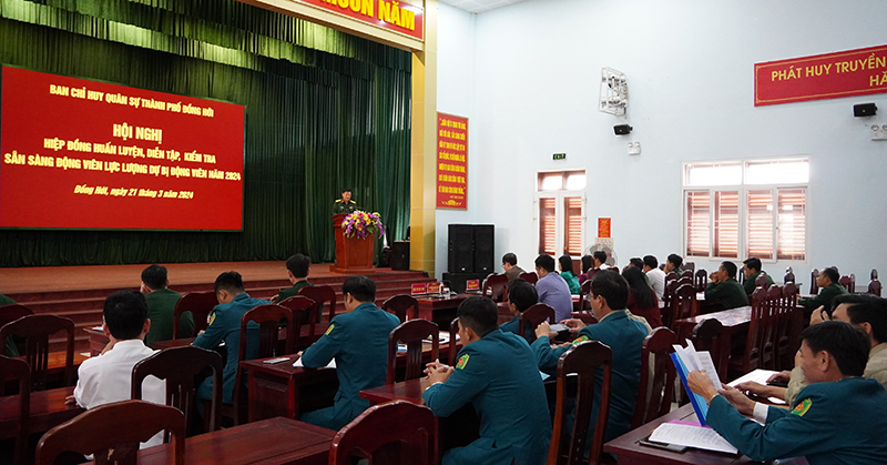Quang cảnh hiệp đồng huấn luyện DBĐV năm 2024.
