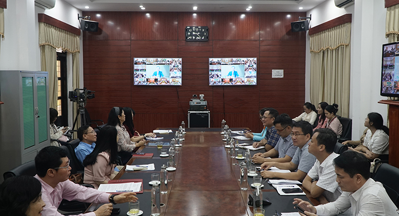 Toàn cảnh hội nghị tại điểm cầu Quảng Bình