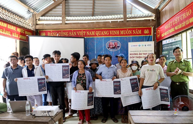 Công tác truyền thông góp phần nâng cao nhận nhức cho người dân về bảo vệ rừng, động vật hoang dã và môi trường  tại xã Trường Sơn.