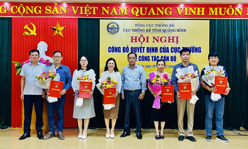  Công tác điều động, bổ nhiệm cán bộ được Cục Thống kê Quảng Bình thực hiện theo đúng quy định của Đảng và Nhà nước.