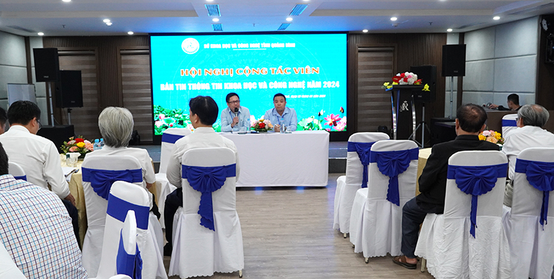Đại diện lãnh đạo Trung tâm Ứng dụng và Thống kê KH-CN định hướng tuyên truyền trong năm 2024.