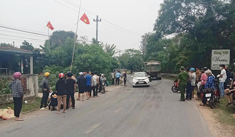 Đoạn đường xảy ra vụ tai nạn.