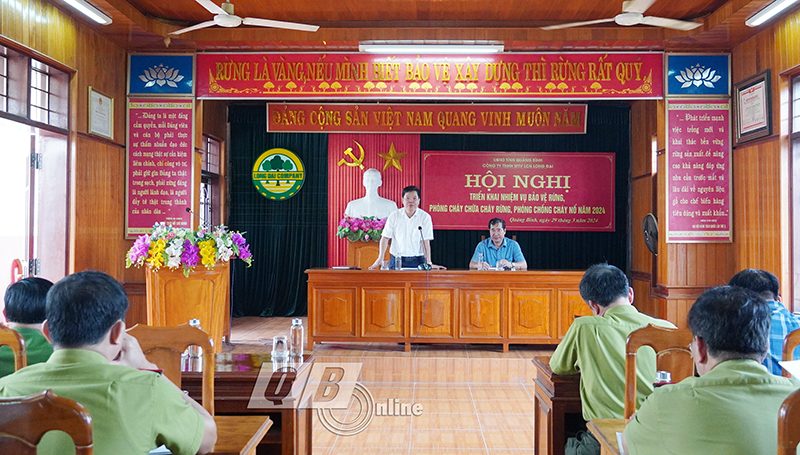 Lãnh đạo Công ty Long Đại quán triệt nhiệm vụ bảo vệ rừng, phòng cháy chữa cháy rừng và phòng chống cháy nổ năm 2024.