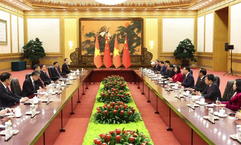 Quang cảnh buổi làm việc. Ảnh: TTXVN