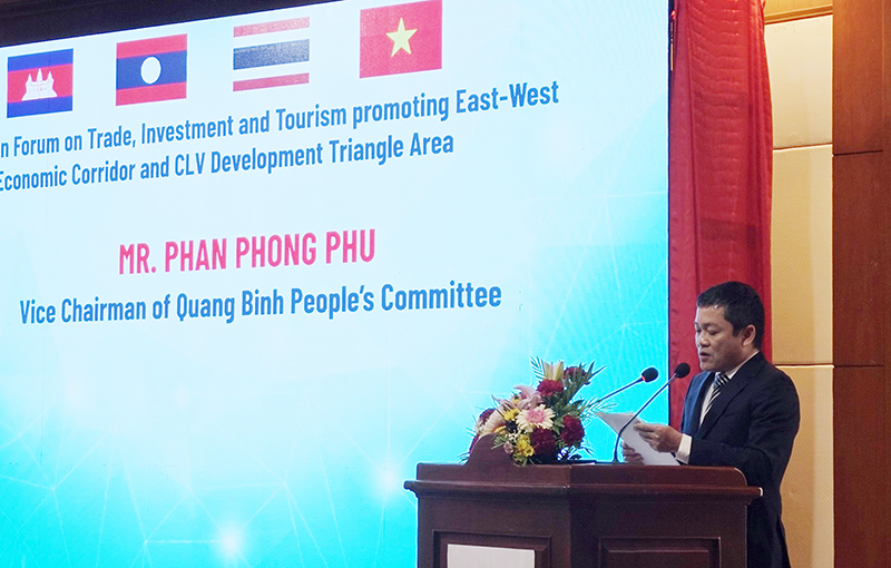 Đồng chí Phó Chủ tịch UBND tỉnh Phan Phong Phú tham dự “Diễn đàn hợp tác Thương mại, Đầu tư và Du lịch thúc đẩy “Hành lang kinh tế Đông Tây và Tam giác phát triển LCV”.