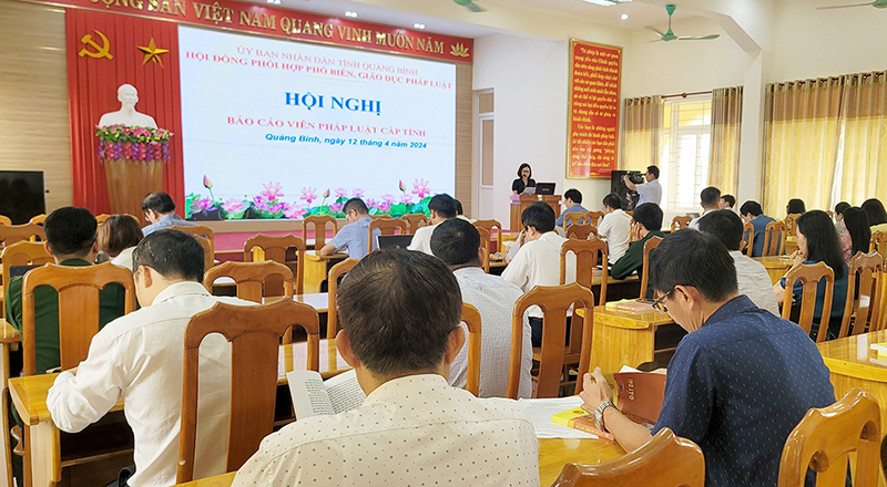 Hội nghị BCV pháp luật cấp tỉnh quý I/2024