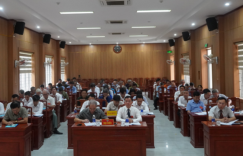Quang cảnh Đại hội đại biểu Hội Người cao tuổi huyện Tuyên Hóa lần thứ VI.
