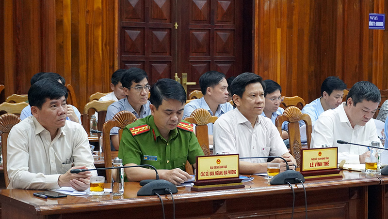 Đại biểu dự buổi làm việc
