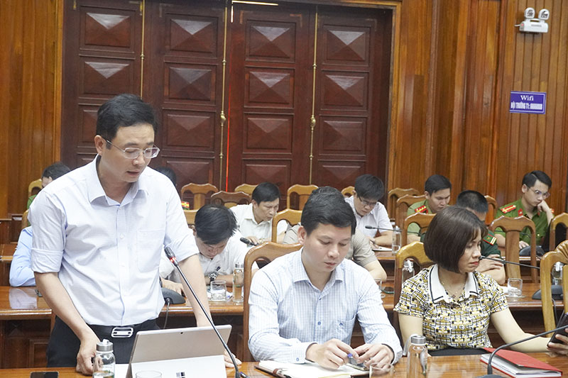 Đại diện lãnh đạo sở Giáo dục- Đào tạo nhấn mạnh tầm quan trọng cảu công tác CĐS đối với công tác đổi mới giáo dục