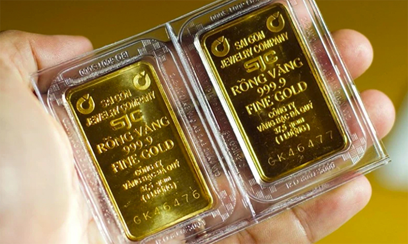 Vàng miếng SJC. (Ảnh minh họa)